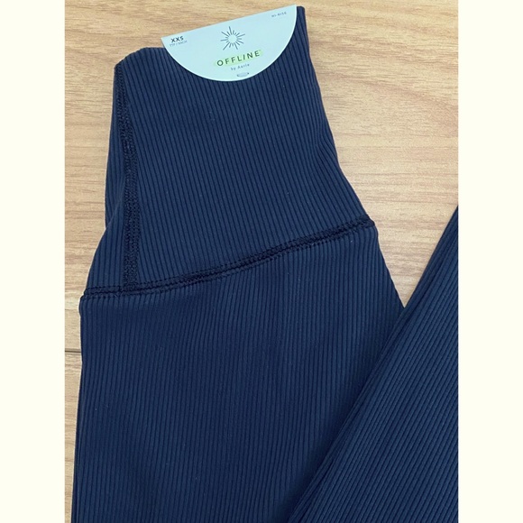 New Offline by Aerie 7/8 Ribbed Legging Size XXS - Picture 2 of 4